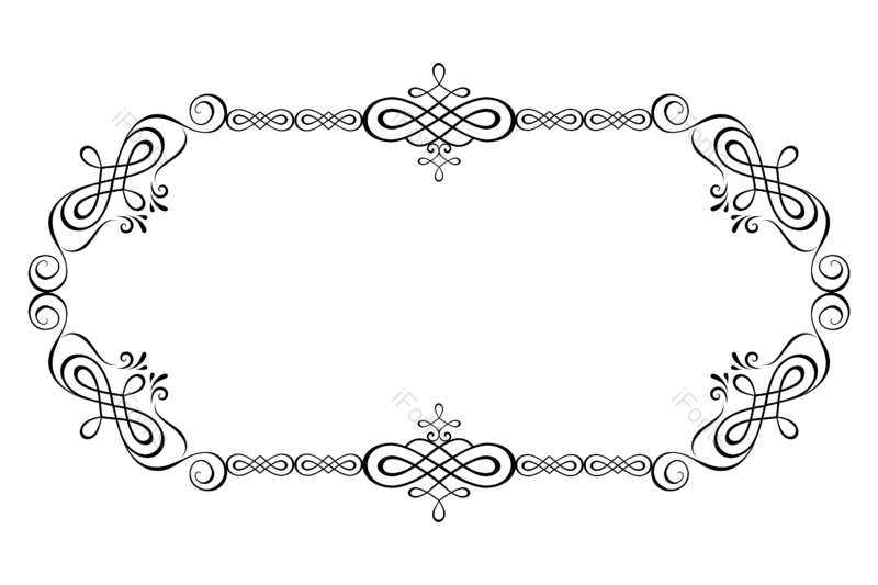 边框图片,复古元素,花纹PNG,图案免抠素材